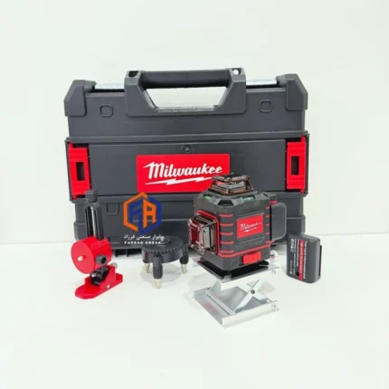 تراز لیزری میلواکی مدل 4 بعدی کد MILW-16LAIN-4 به همراه سه پایه(محافظ لنز فلزی)